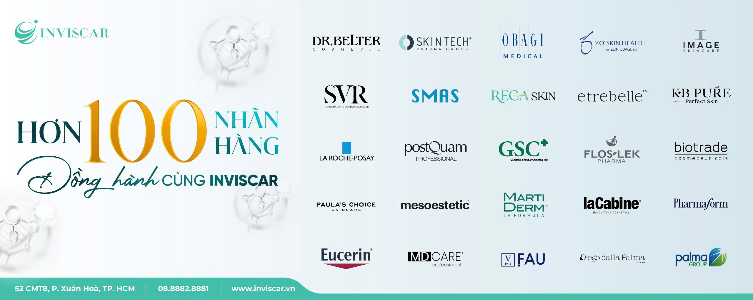 Hơn 100 nhãn hàng đồng hành cùng Inviscar