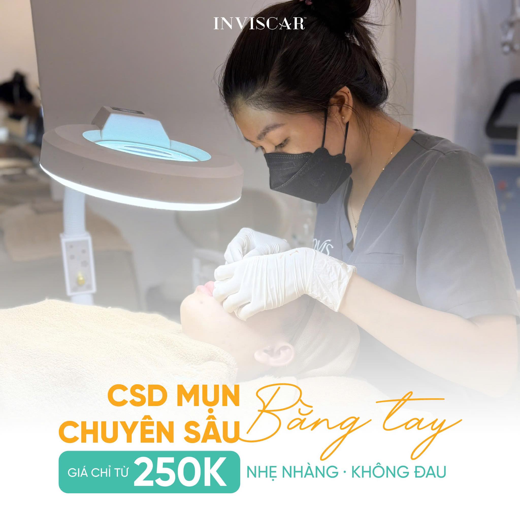 CSD mụn chuyên sâu bằng tay